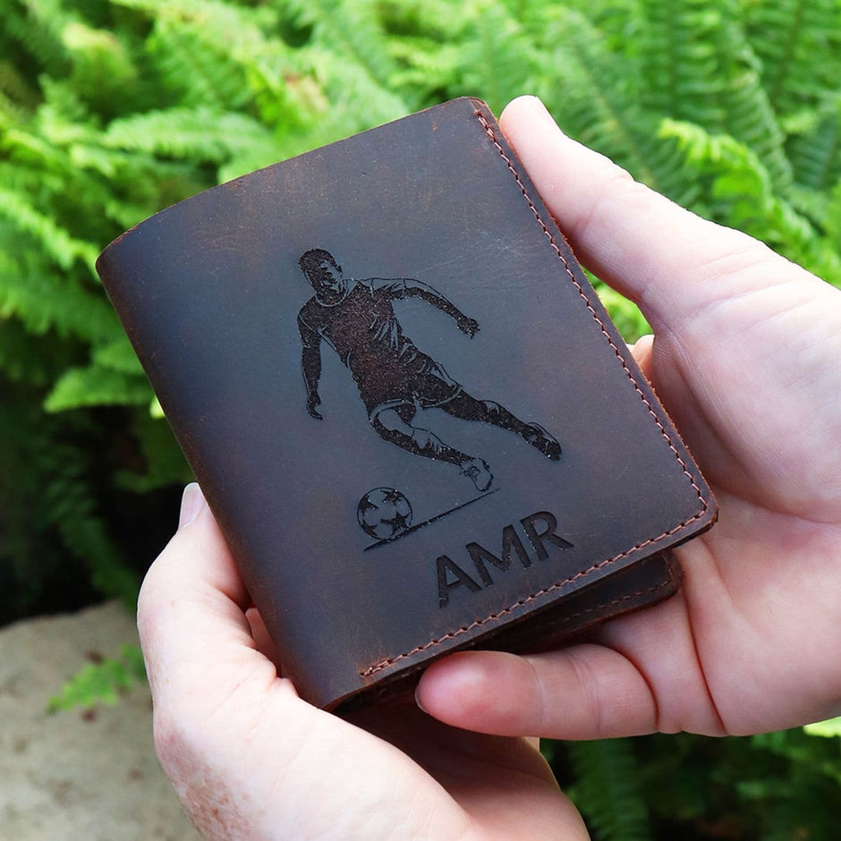 Personalised Buffalo Leather Sports Wallet