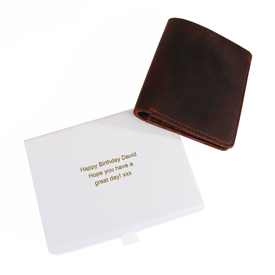 Personalised Buffalo Leather Sports Wallet