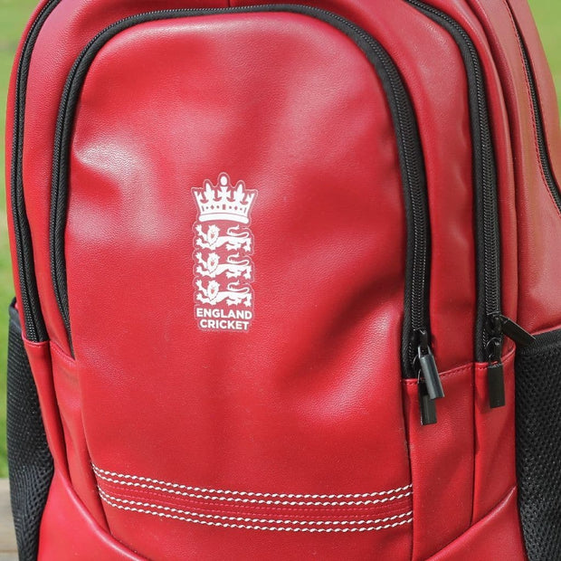 Personalised England Cricket Red Rucksack