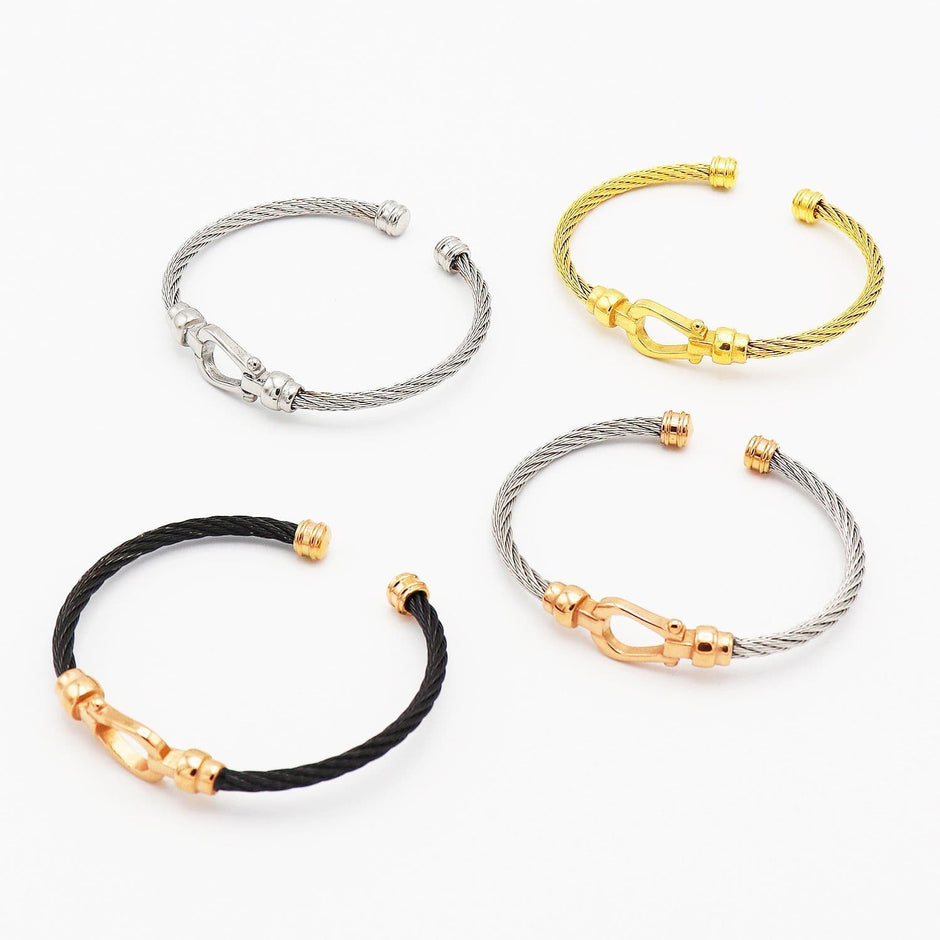 Personalised Horseshoe Bangle