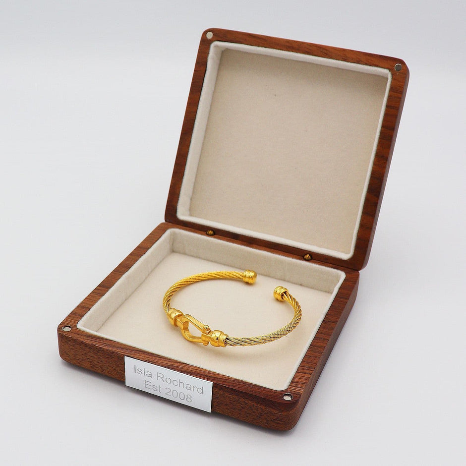 Personalised Horseshoe Bangle