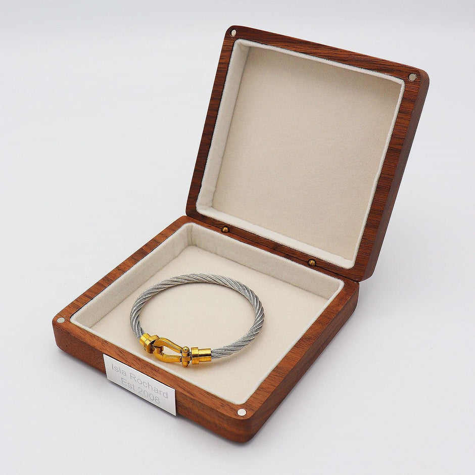 Personalised Metal Horseshoe Bracelet