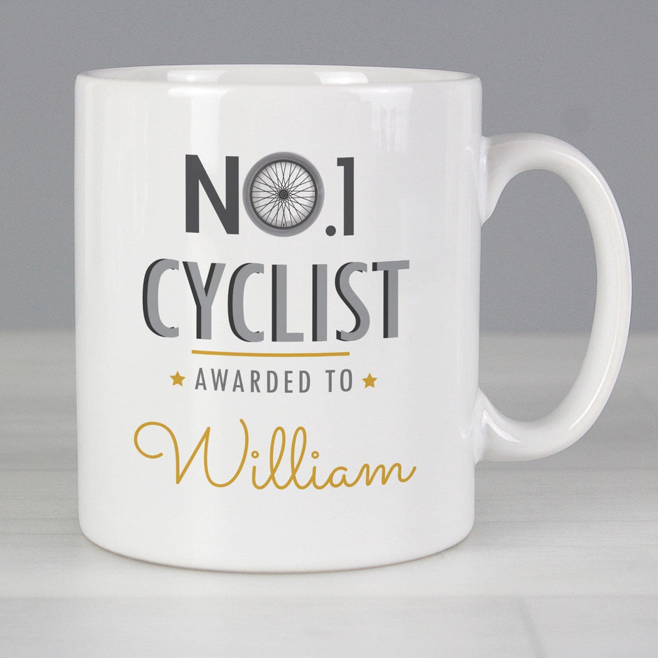 Personalised Number 1 Cyclist Mug