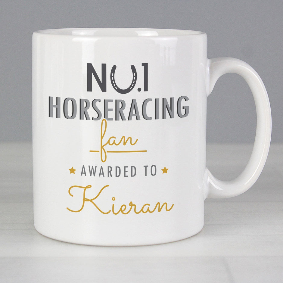 Personalised Number 1 Horseracing Fan Mug