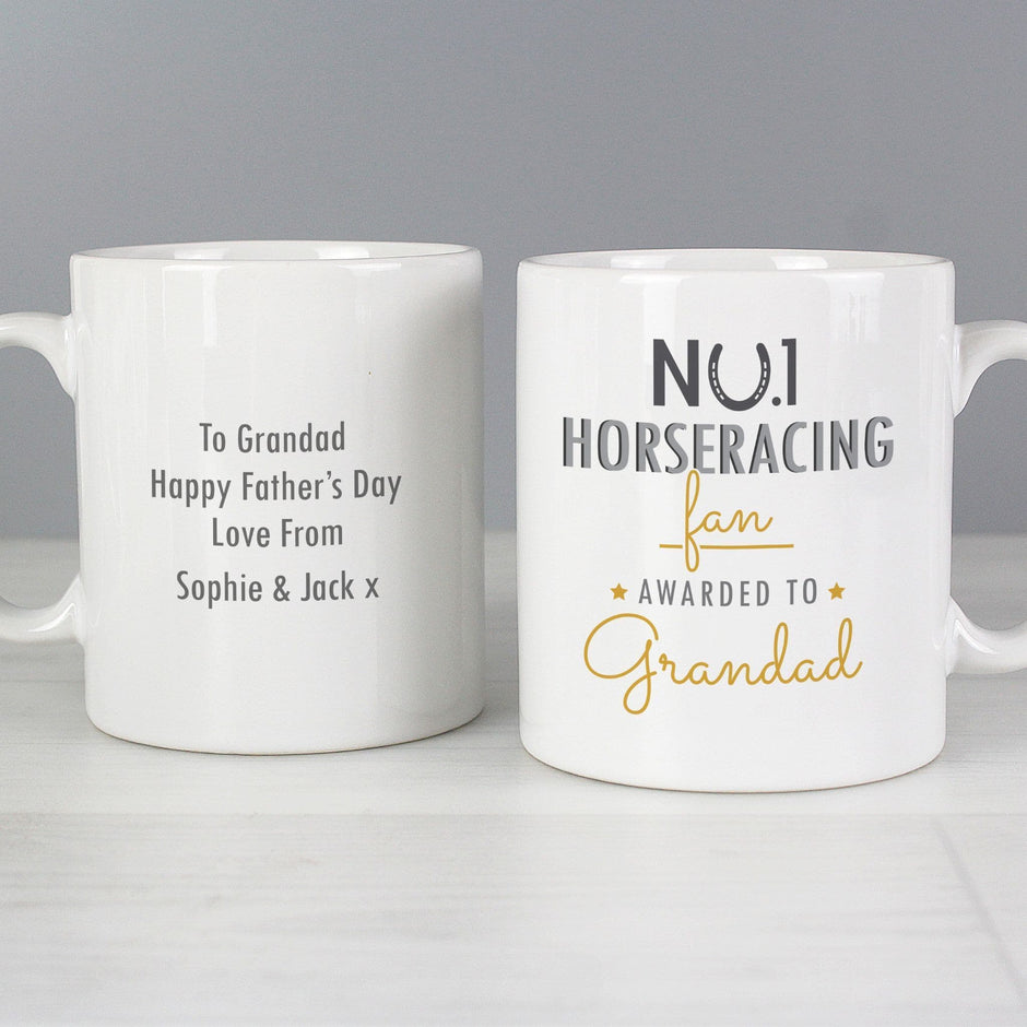 Personalised Number 1 Horseracing Fan Mug
