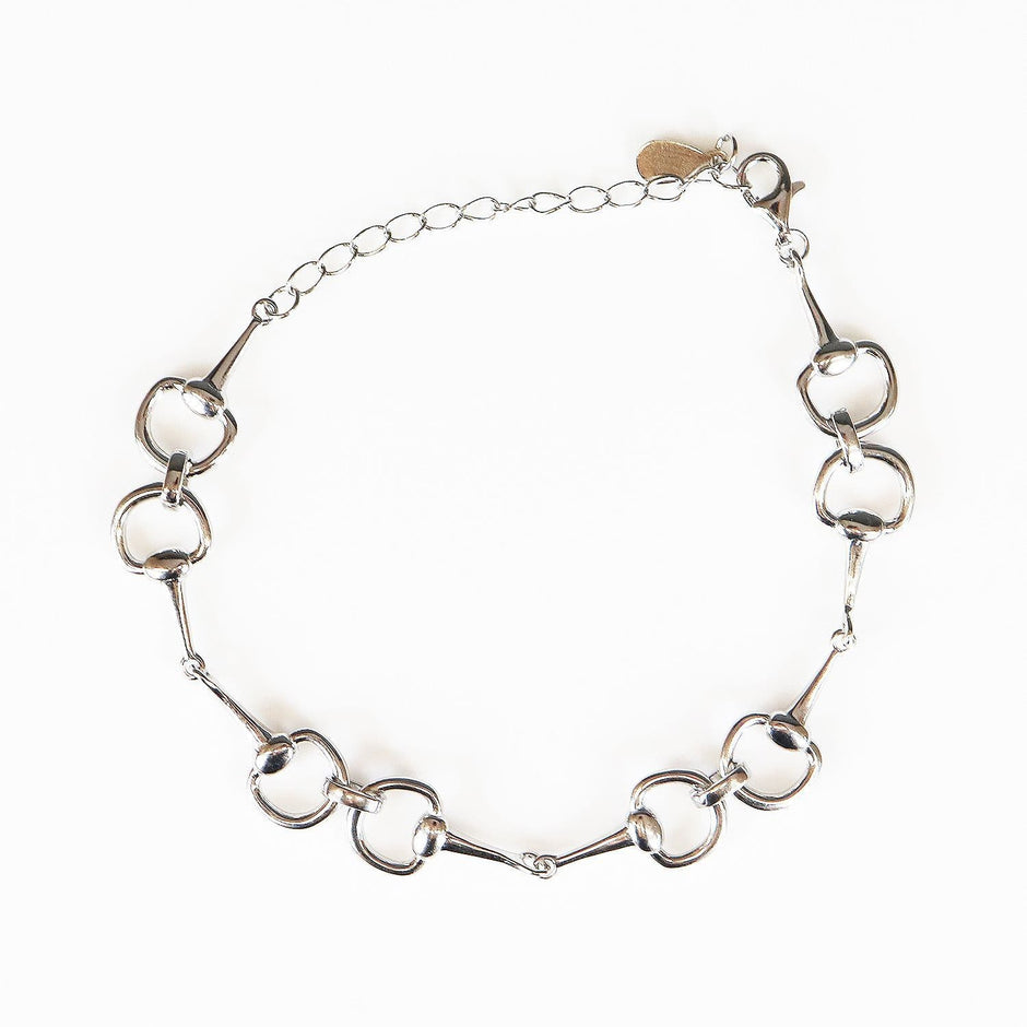 Petite Sterling Silver Snaffle Bit Bracelet