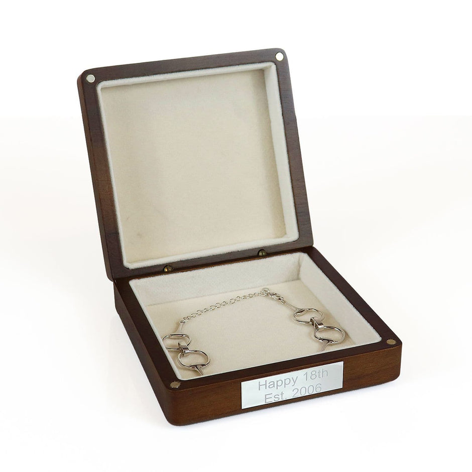 Petite Sterling Silver Snaffle Bit Bracelet