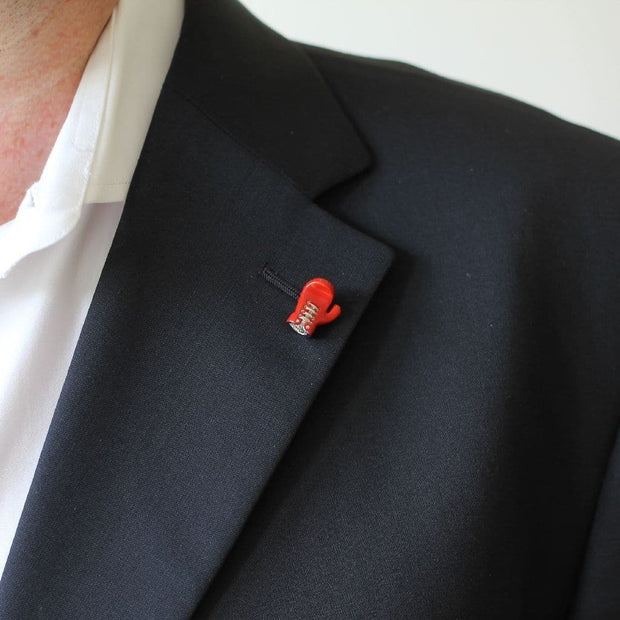 Red Boxing Glove Tie/Lapel Pin