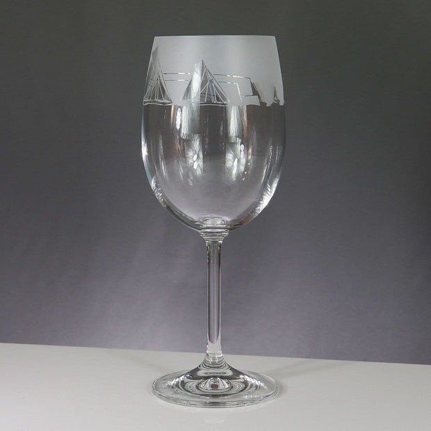 Sailing Themed Wine Glass