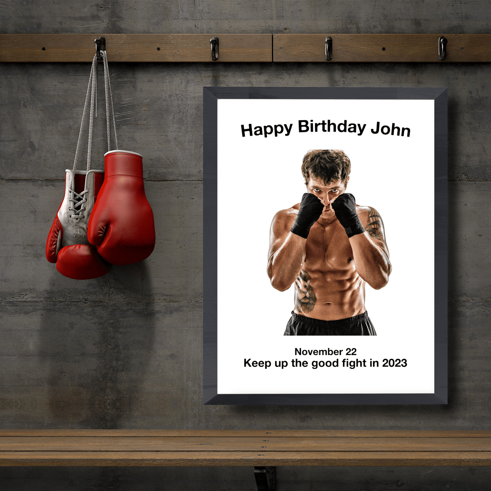 Personalised Boxing Print (Choose your image) – Monster Sporting Gifts
