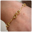 18ct Gold Plated Snaffle Bit Bracelet