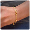 18ct Gold Plated Snaffle Bit Bracelet
