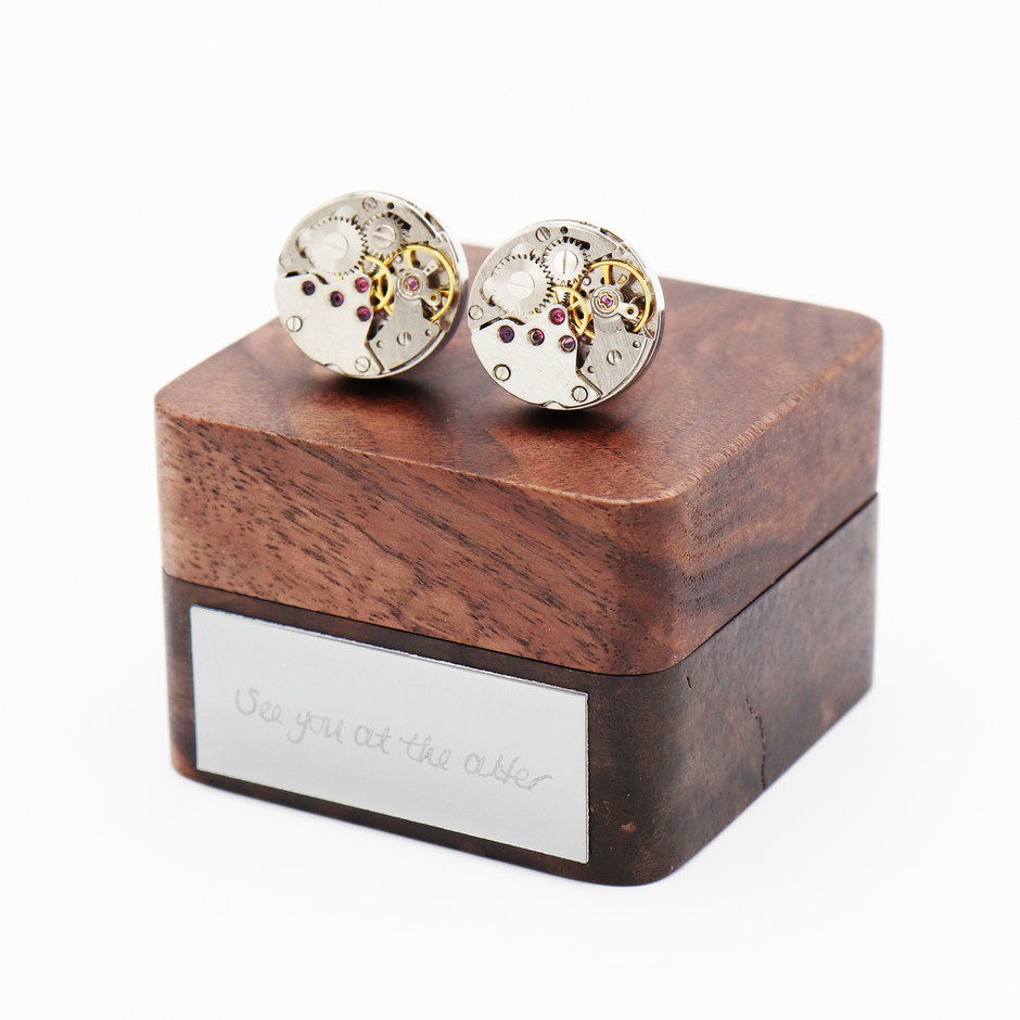 Personalised Gear Cufflinks