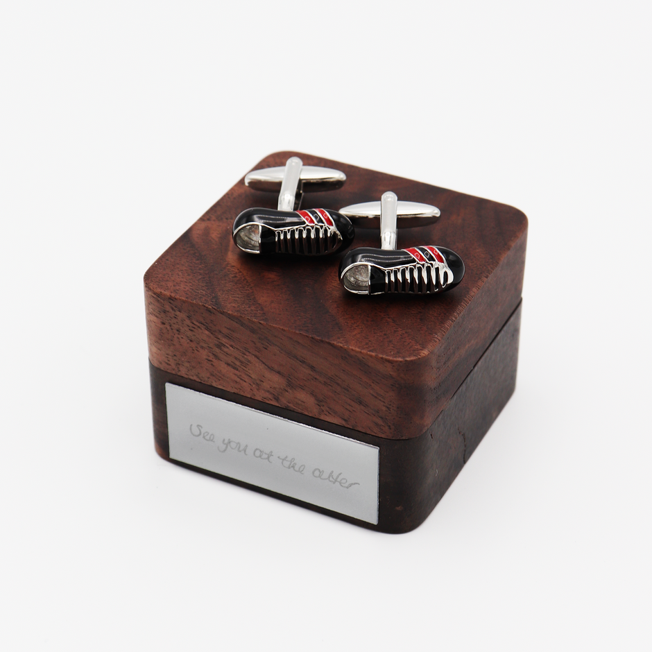 Personalised Football Boot Cufflinks