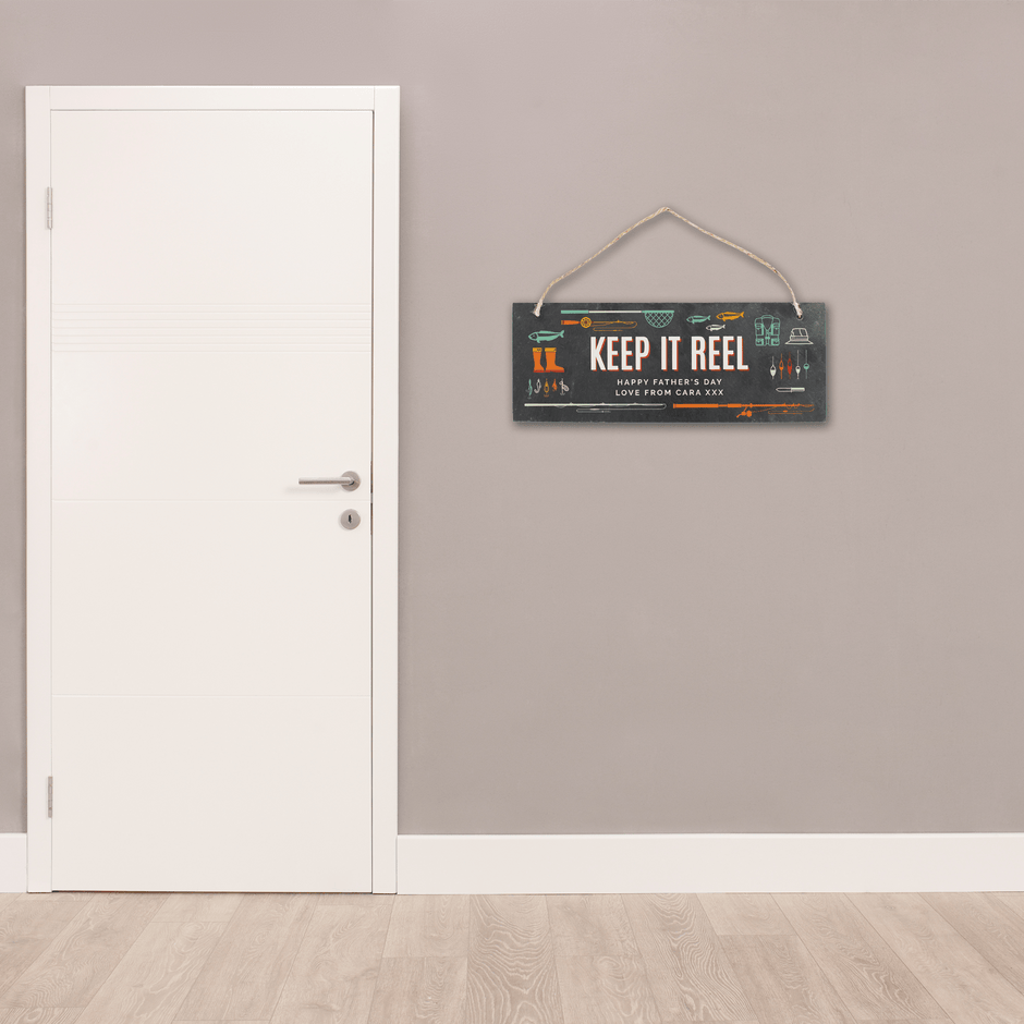 Personalised Fishing Slate Sign