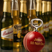 Personalised Cricket Ball Bottle Opener, Full Size Ball