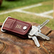 Personalised Cricket Leather Key Holder