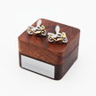 Personalised Two Tone Motorbike Cufflinks