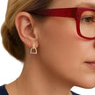 Personalised Equestrian Stirrup Earrings | Sterling Silver & 18ct Gold Horse Gift for Her