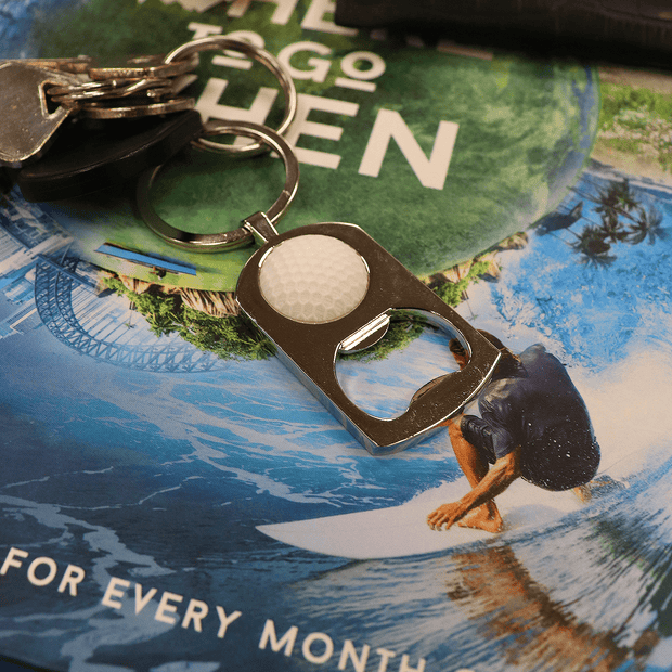 Personalised Golf Bottle Opener-Keyring