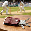 Personalised Cricket Leather Key Holder