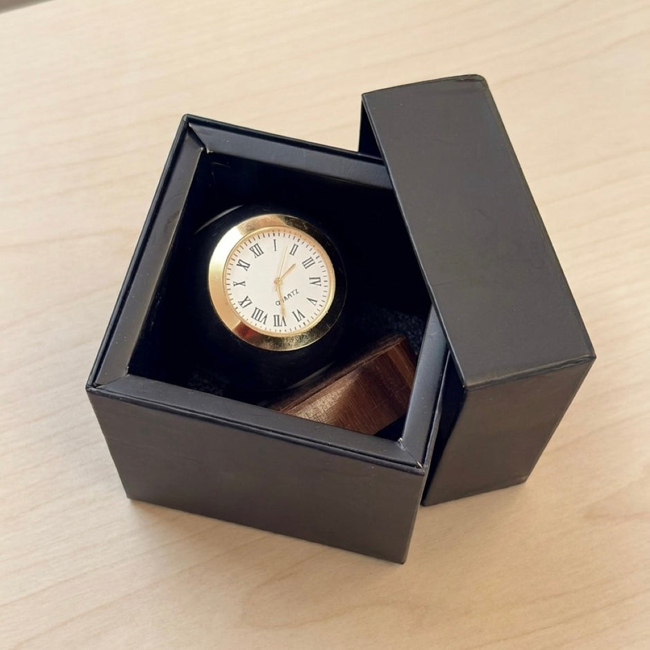 Pool 8 Ball Clock With Personalised Wood Plinth