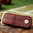 Personalised Cricket Leather Key Holder