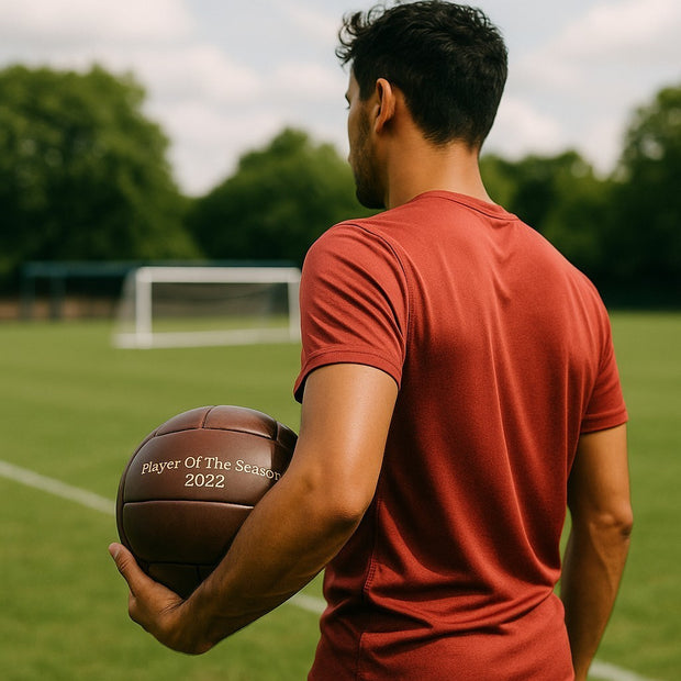 Personalised Vintage Leather Football