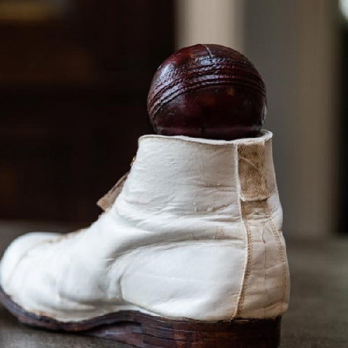Antique Cricket Boot Ornament/Doorstop