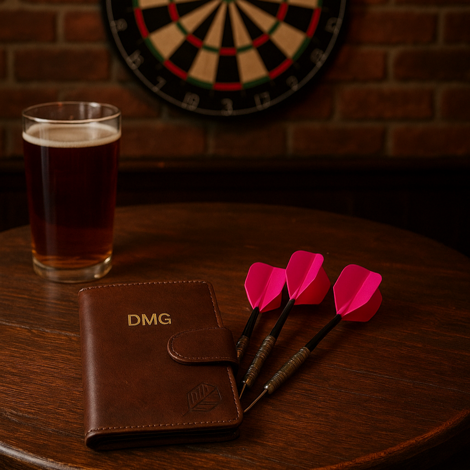 Personalised Leather Darts Wallet Case