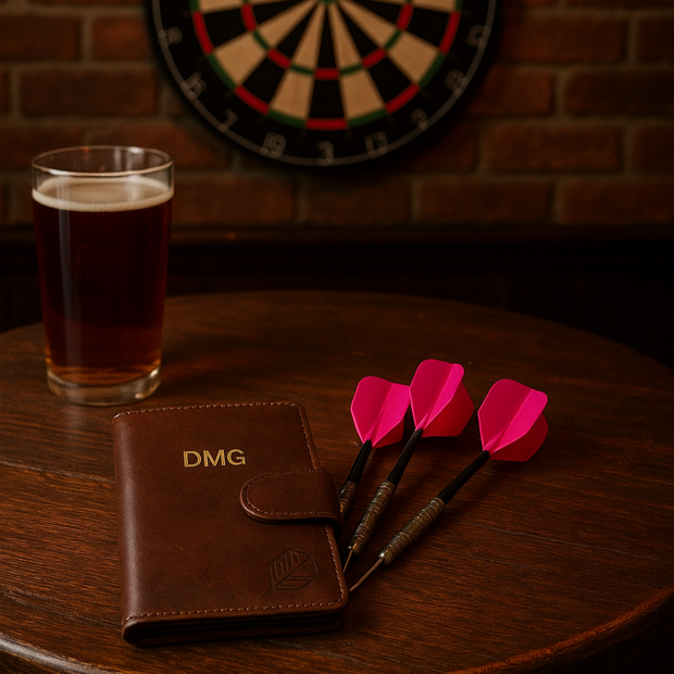 Personalised Leather Darts Wallet Case