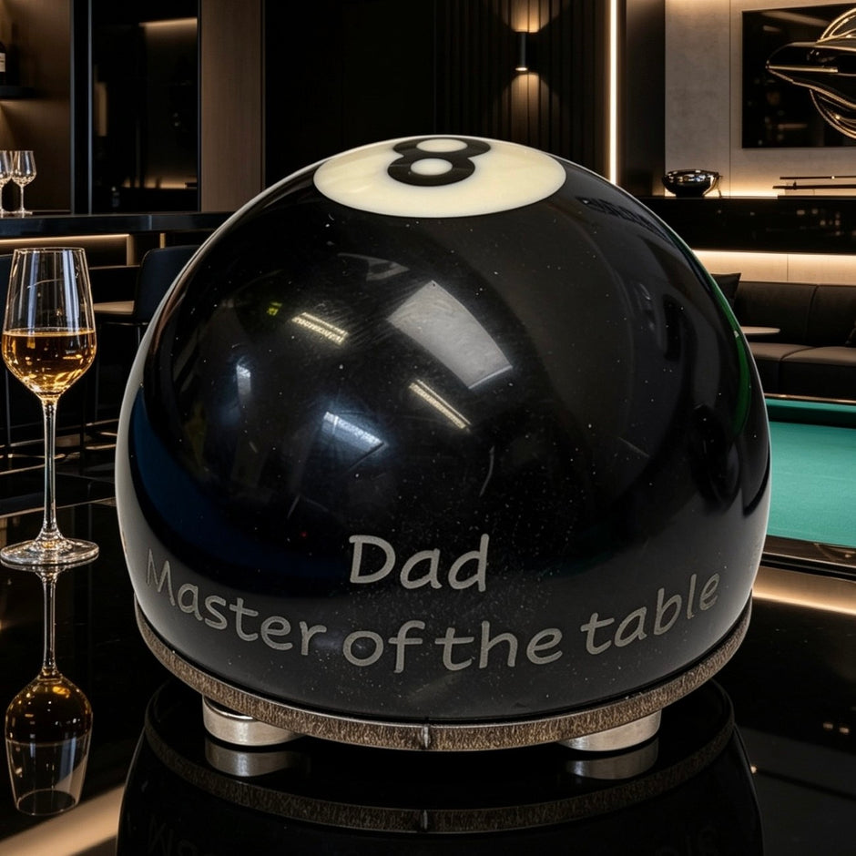 Personalised Black 8 Ball Pool Ball Bottle Opener