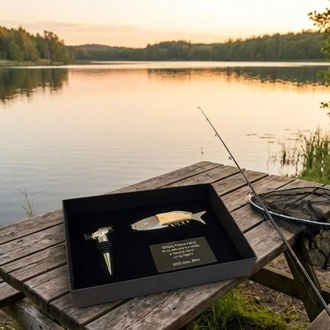 Personalised Fishing Gift Set for Men – Unique Fishing Gifts for Him, Father’s Day & Birthday Present