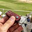 Personalised Cricket Leather Key Holder