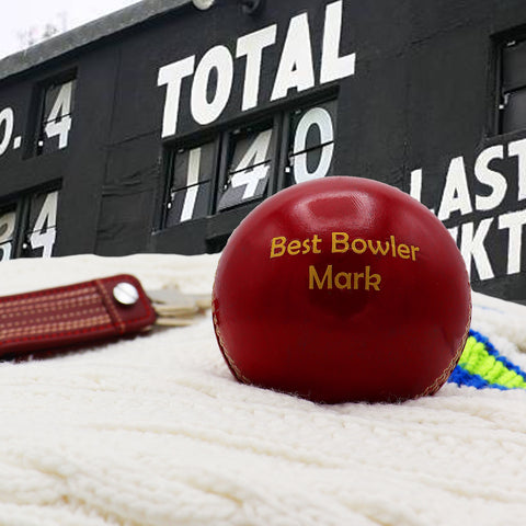 Personalised Vintage Leather Cricket Ball