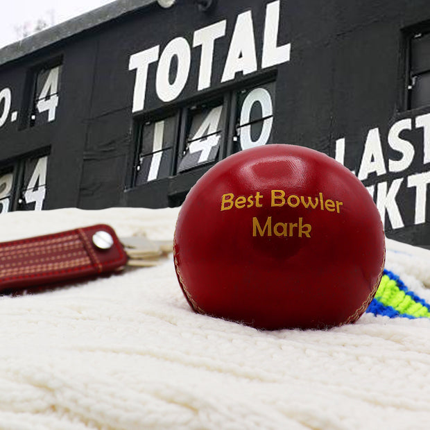 Personalised Vintage Leather Cricket Ball