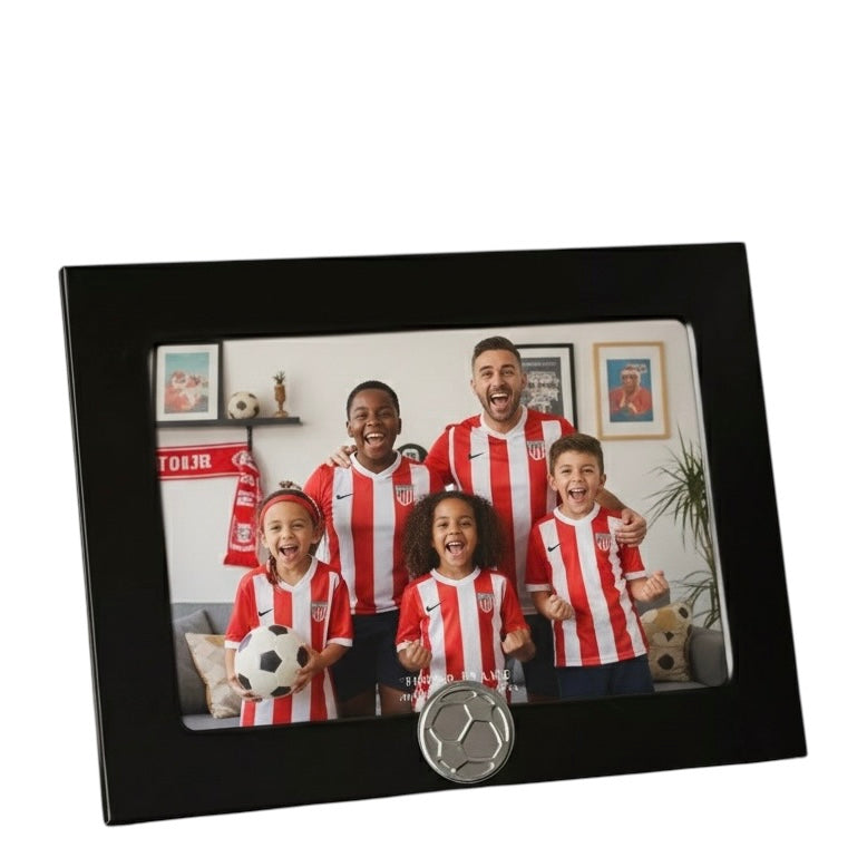 Personalised Football Photo Frame With Ball Motif