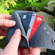 Personalised Recycled Cycling Wallet Grey
