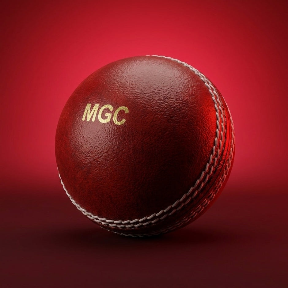 Personalised Half Cricket Ball Bottle Opener - Monogrammed Leather Cricket Gift