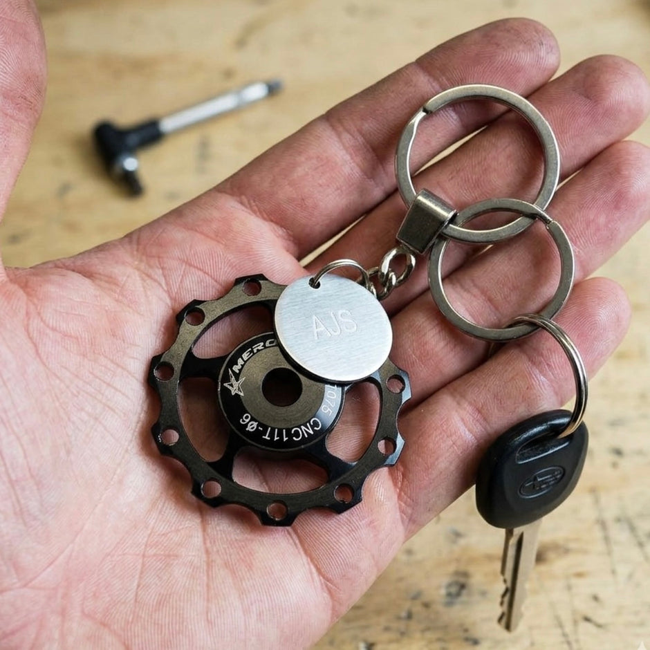 Personalised Bike Derailleur Keychain