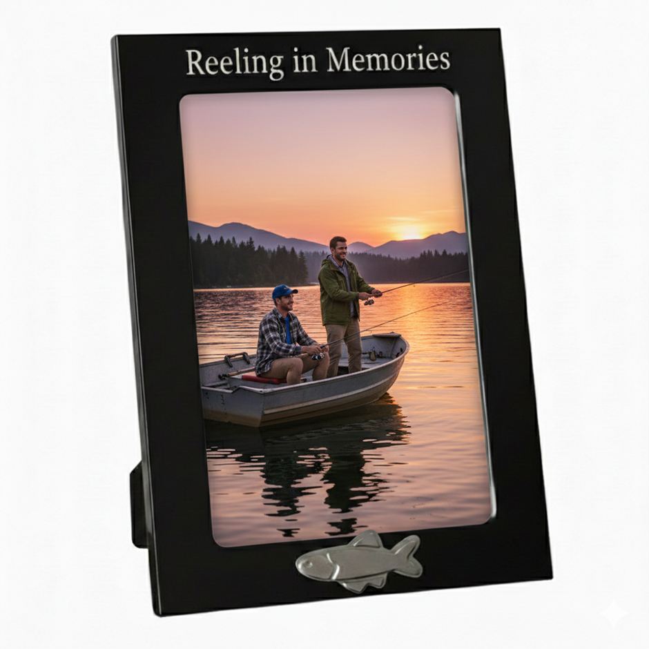 Personalised Fishing Photo Frame