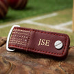 Personalised Cricket Leather Key Holder