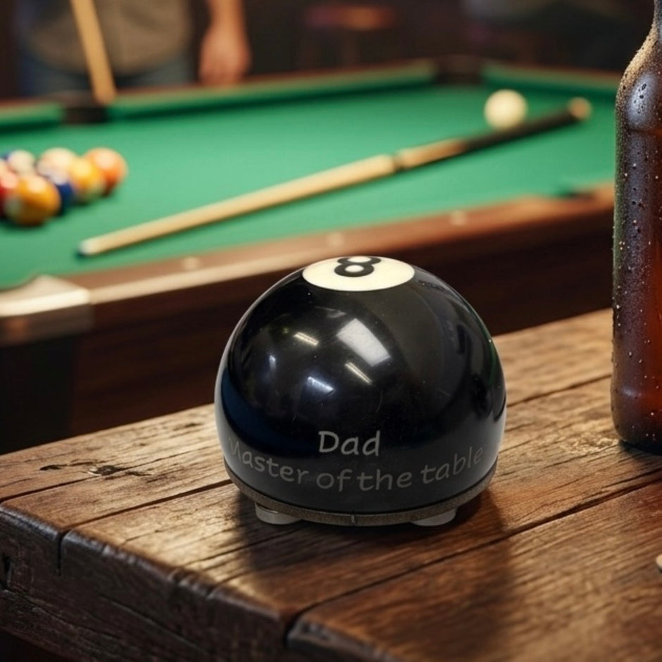 Personalised Black 8 Ball Pool Ball Bottle Opener