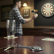 Personalised Dartboard Darts Key Chain/Keyring