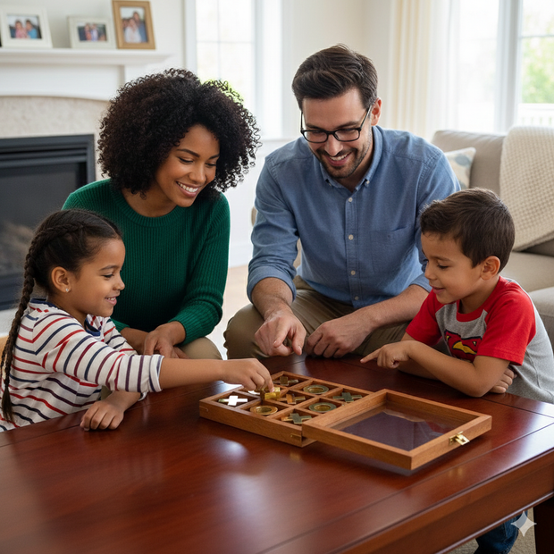 Cricket Tour Bus Personalised Tic Tac Toe