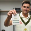 Personalised White Cricket Luggage Tag