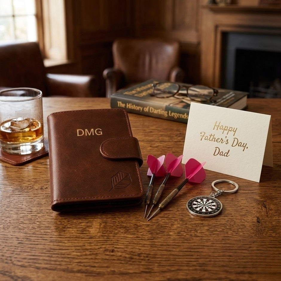 Personalised Darts Gift Set for Men – Unique Darts Gifts for Him, Father’s Day & Birthday Present