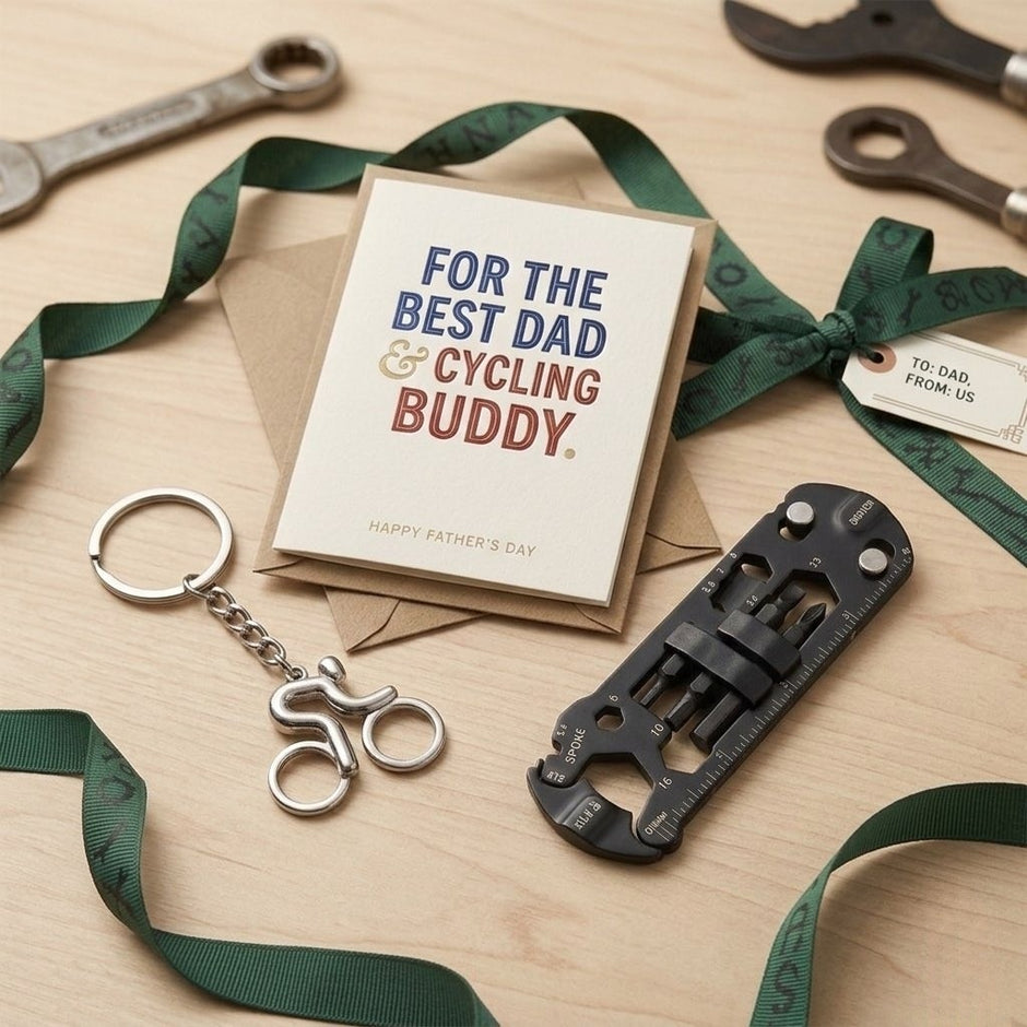 Personalised Cycling Gift Set for Men – Unique Bike Gifts for Him, Cyclist Father’s Day Present