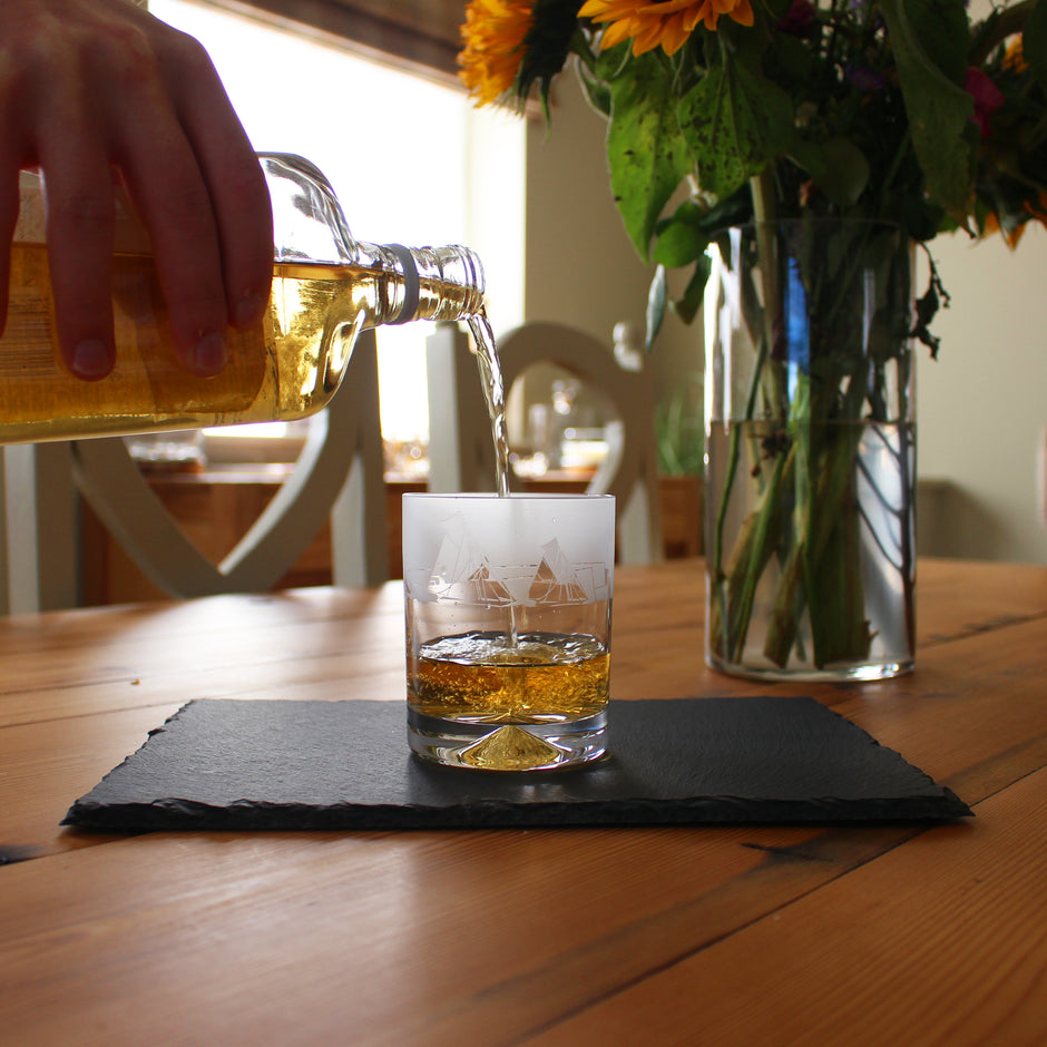 Sailing Themed Whisky Tumbler Glass