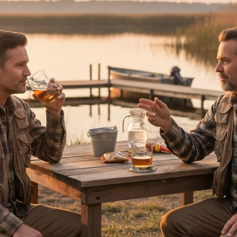 Personalised Fish Whisky Glass | Unique Fishing Gift UK